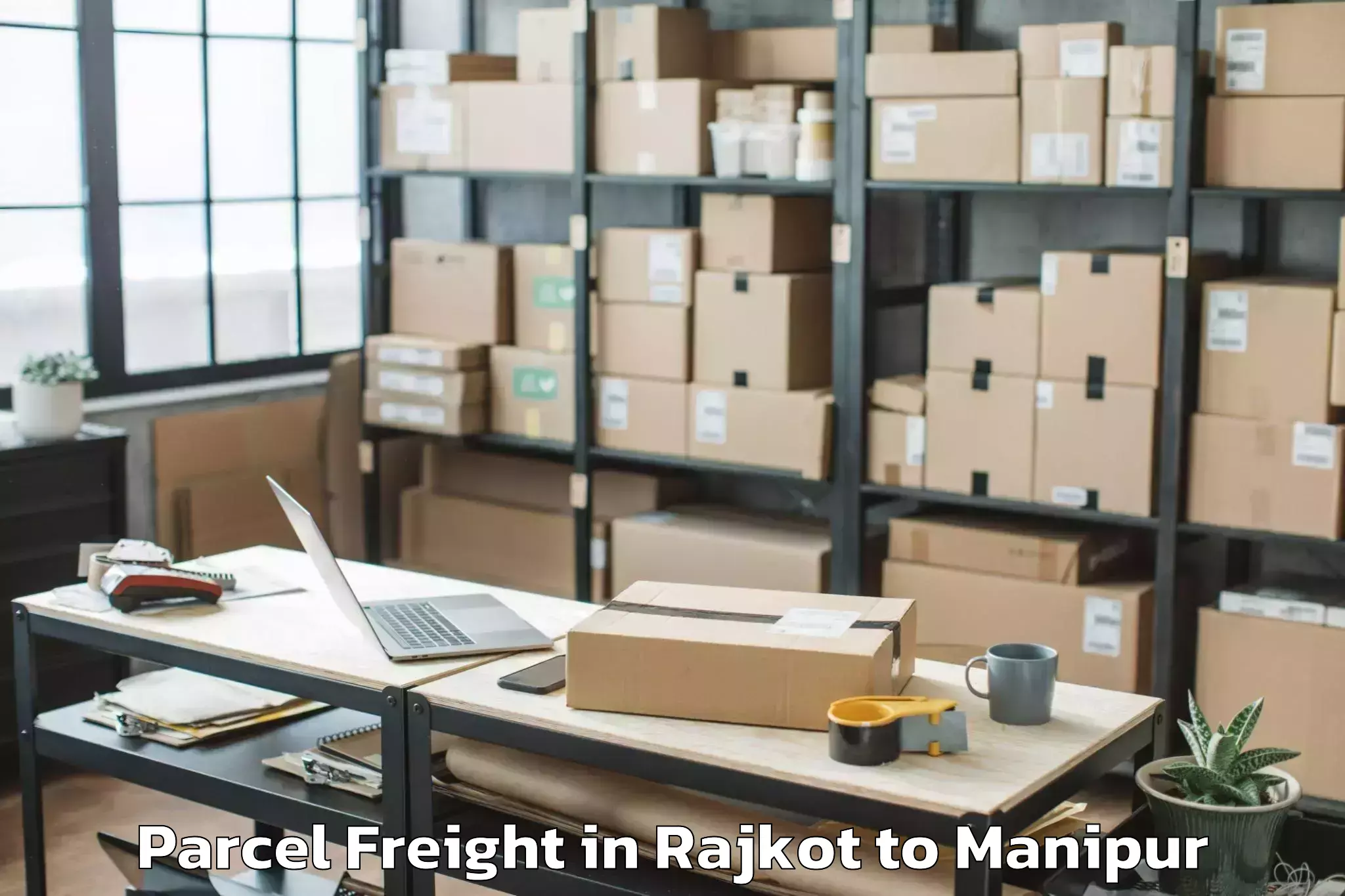 Efficient Rajkot to Iiit Senapati Parcel Freight